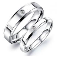 CSTGJZC0655 韩时尚光面简约永恒的爱情侣戒指 Korean Fashion Glossy Simple Eternal Love Couple Ring